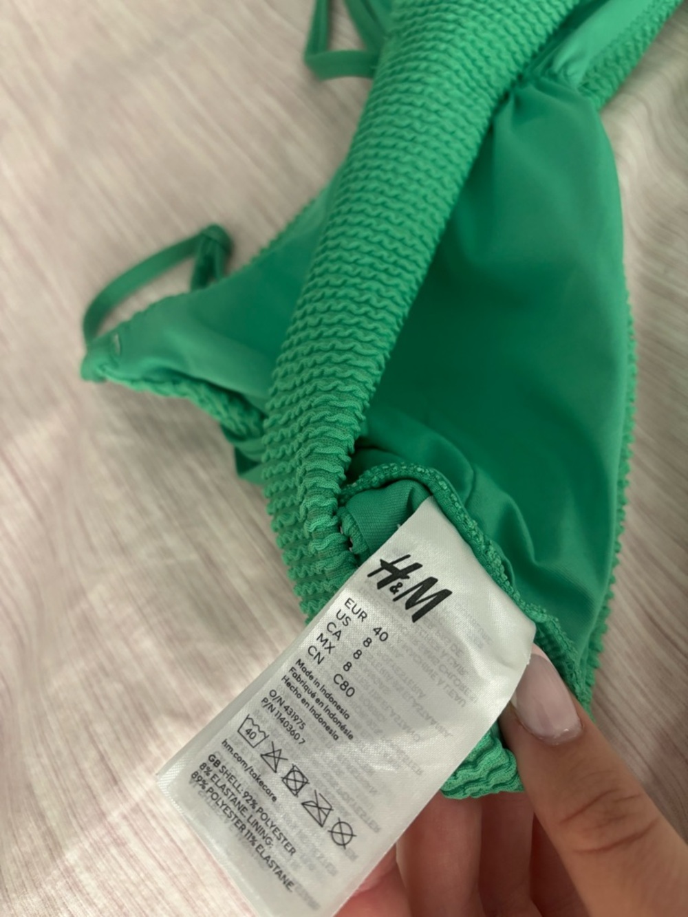 Textured Green Bikini Set H&M - Picture 5 of 6